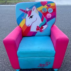 JoJo Siwa Soft Foam Kids Chair Unicorn Rainbow Armchair