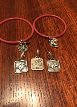 Coyotes Bracelets with 3 extra charms