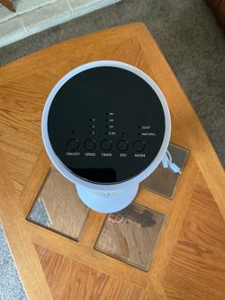 45W Oscillating Tower Fan 3 Speeds Timer