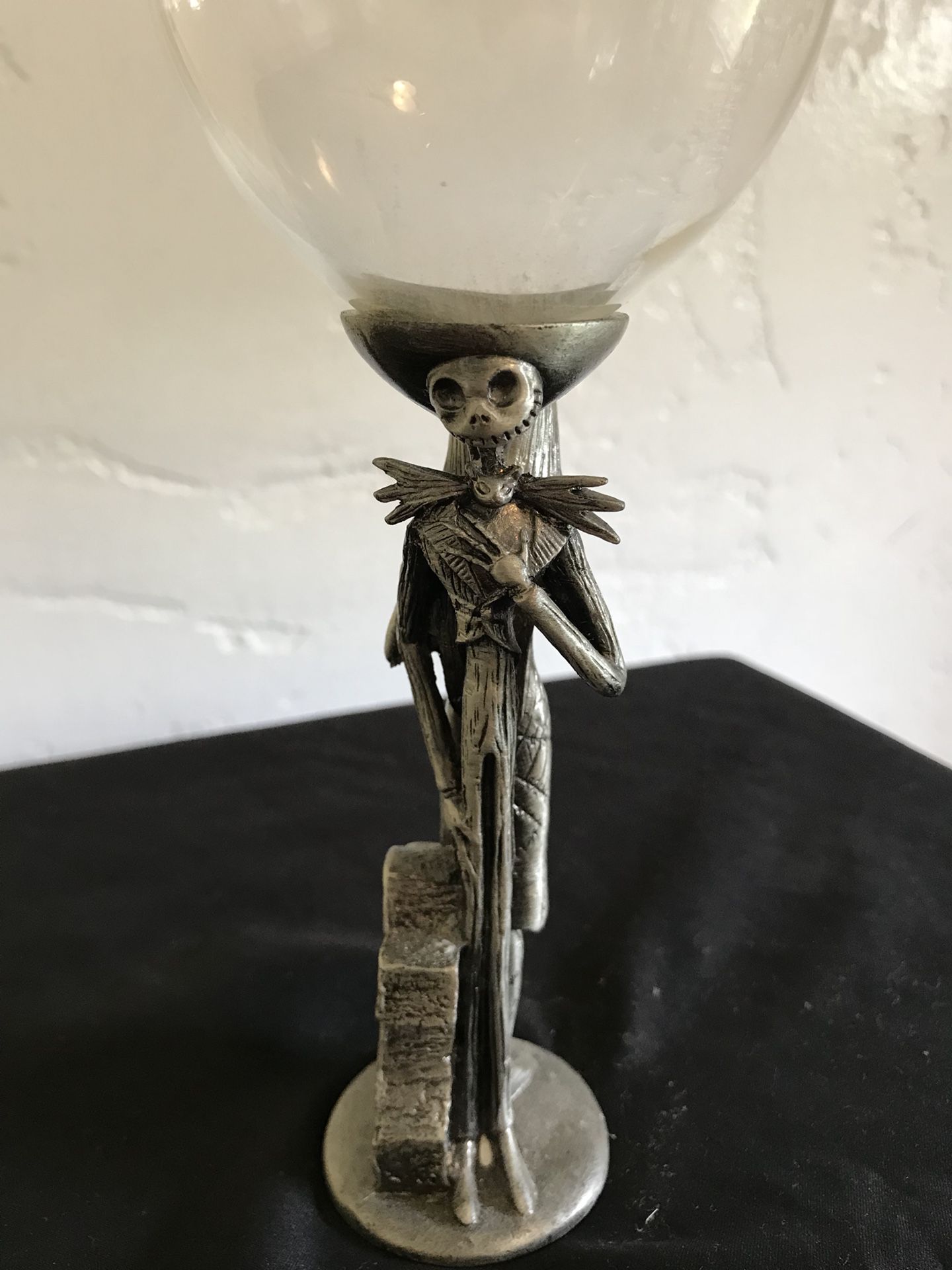 The Nightmare Before Christmas Movie Pewter Wine Glass Collectible perfect for Hollywood Bowl
