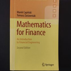 Capiński, Zastawniak - Mathematics for Finance: An Introduction to Financial Engineering (Second Edition)