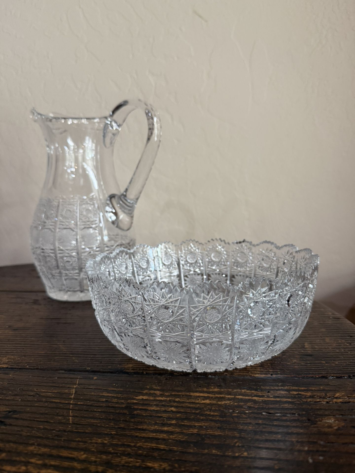 Antique American Brilliant Cut Crystal 