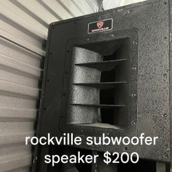 Rockville Subwoofer Speaker $200 pick up Only.
