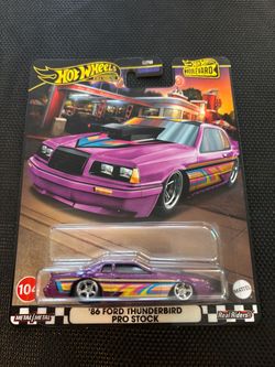 HOT WHEELS PREMIUM BOULEVARD ‘86 FORD THUNDERBIRD PRO STOCK