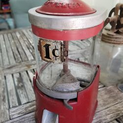 chiclera antigua 1930s no llave el vidrio tiene un crack pero no esta rota 