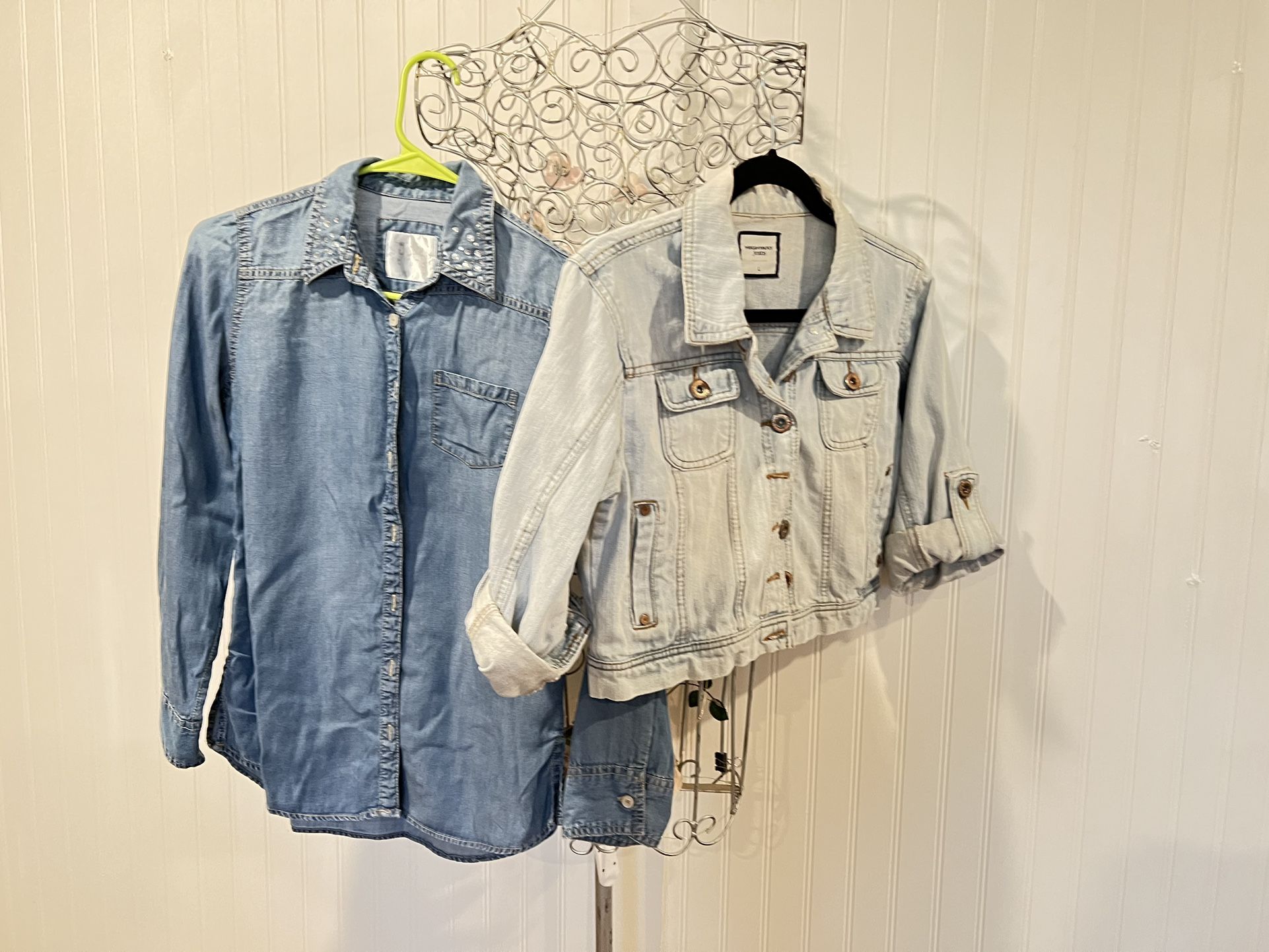Jeans Jáquet kids Girls jean jaquet size L / 12 justice 2 pieces