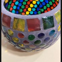 New -Mosaic Candleholder  Set 4