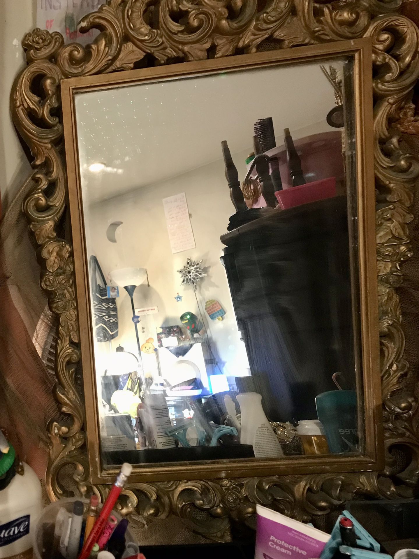 Antique / Vintage Hanging Wall Mirror 