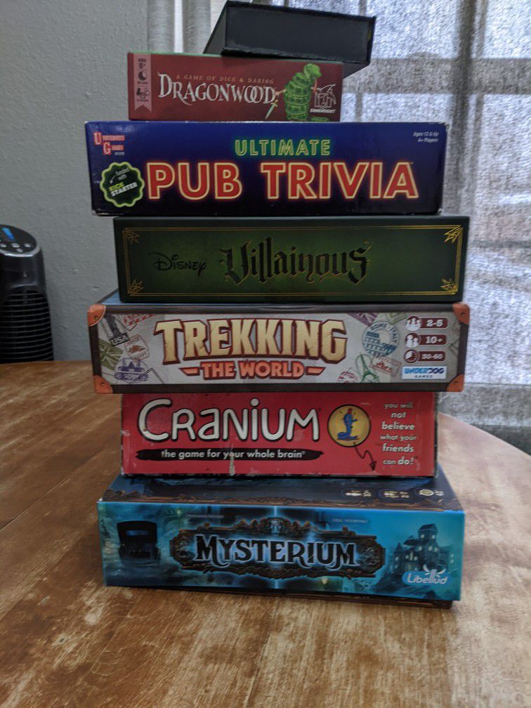 Board Games - $50 For bundle. Individual Prices In Desc