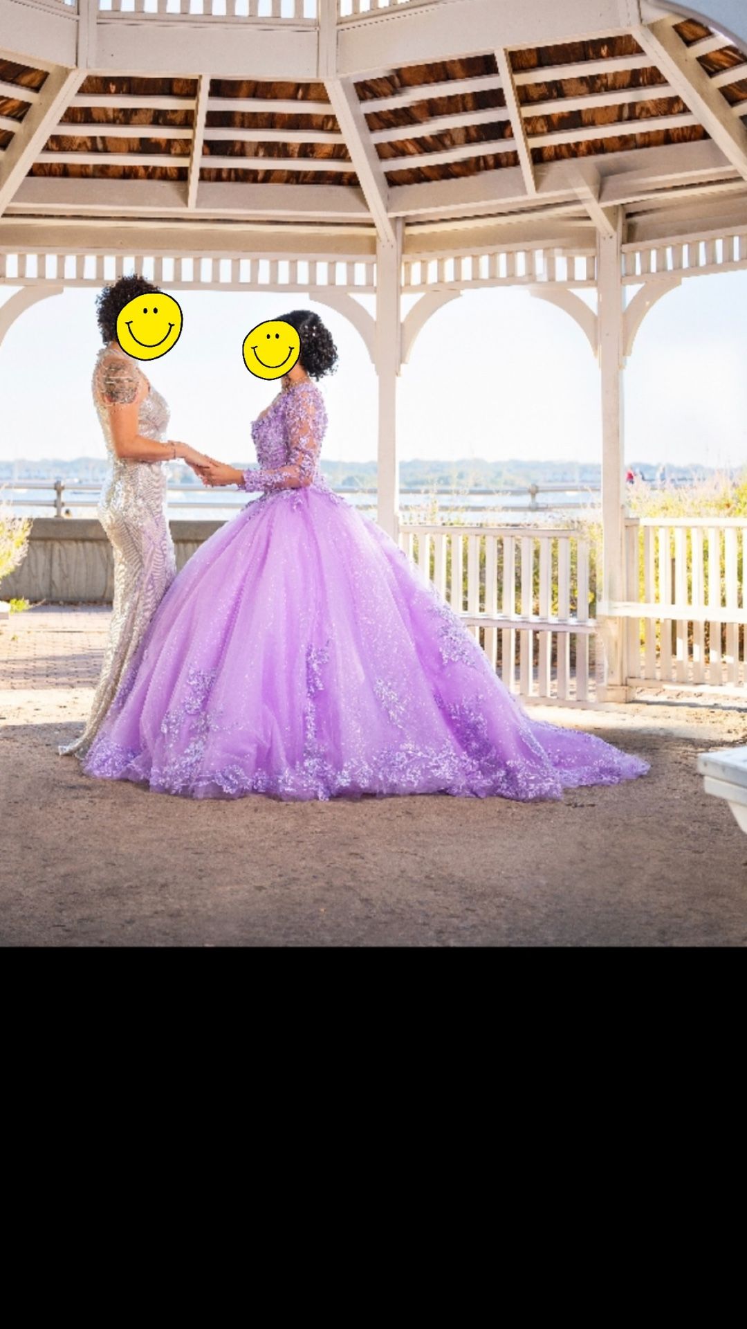 Gorgeous Lilac Lace sweet 16 Dress. 