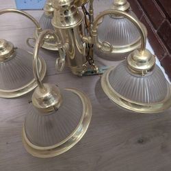 2  Hanging Lights 5 Light   in each