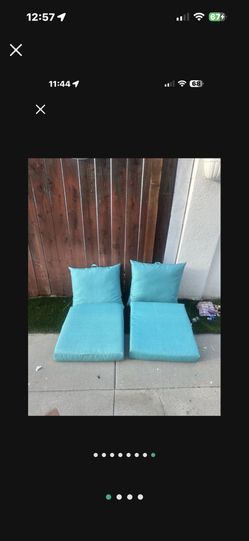 Patio cushions.
