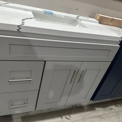 Bathroom vanity 36 inch gray 