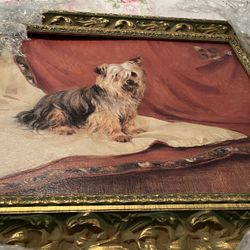 Faux Oil Painting of Yorkshire Terrier 