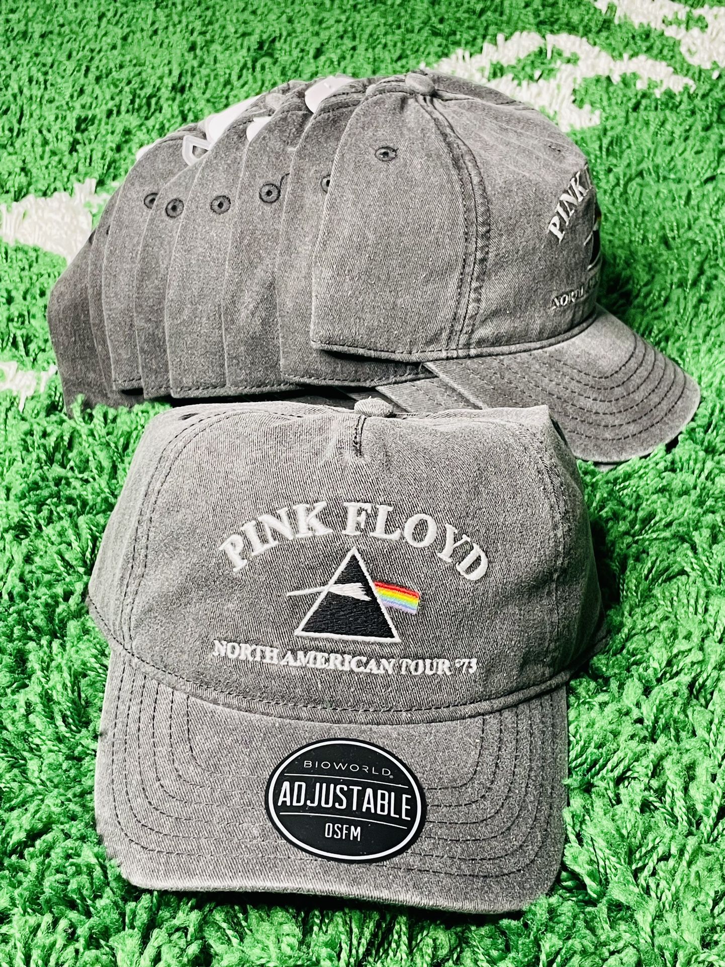 Pink Floyd Charcoal Snap Back Hat Cap North American Tour '73 Rock Band NWT