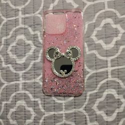 Bright Pink Mickey Mouse Case iPhone 13 Pro