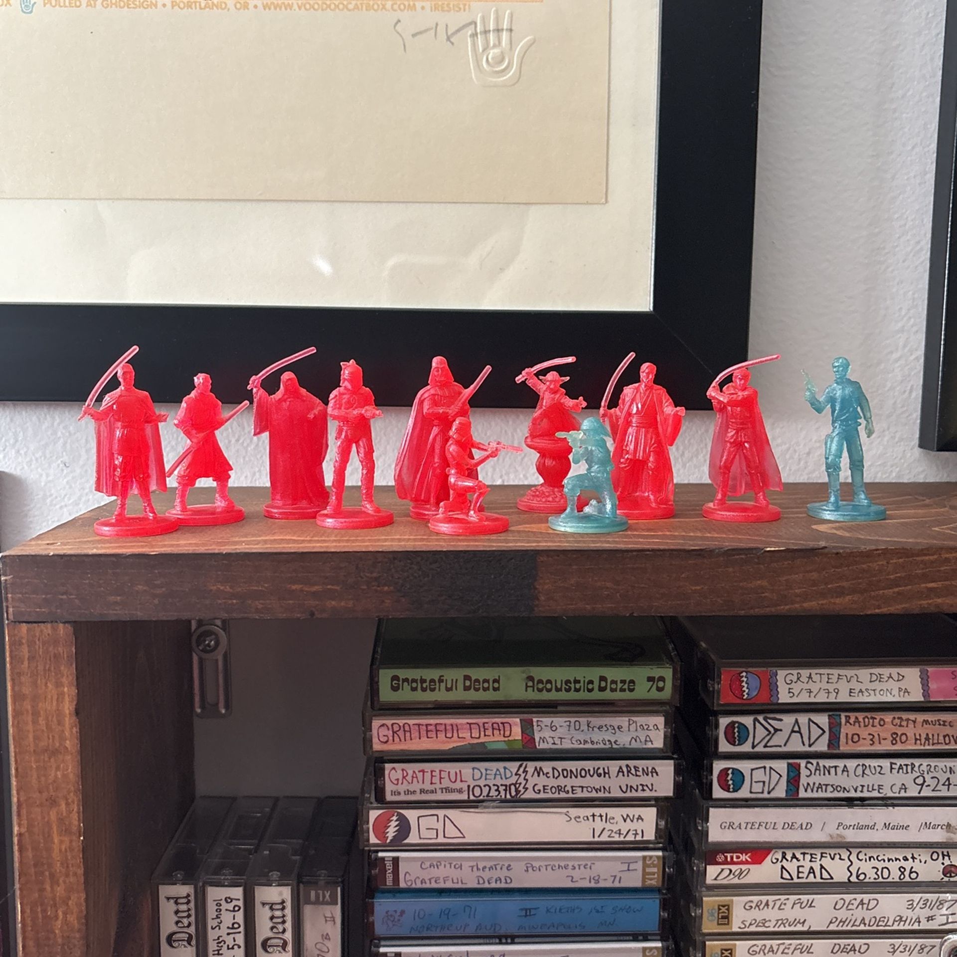 Star Wars Lot Of 11 Mini Holographic Figurines