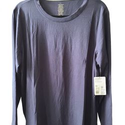 NWT Jockey Brand Long Sleeve Crew Neck Tee Color Blue 2XL