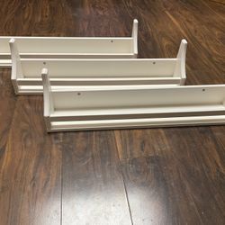 Pottery Barn Wood Wall Shelf Organizer 