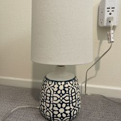 Assembled Ceramic Table Lamp Blue - Threshold™