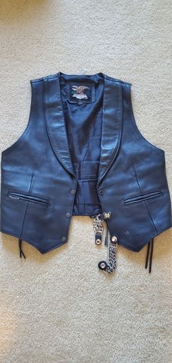 Women's Large Leather Vest