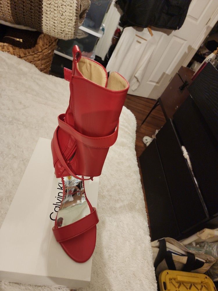 Red High Heels Size 41