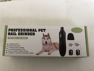 Pecute Dog Nail Grinder Rechargeable Electric Dog Nail Trimmer for Paw Grooming Gentle and Painless Nail Clippers for Small to Large Dogs