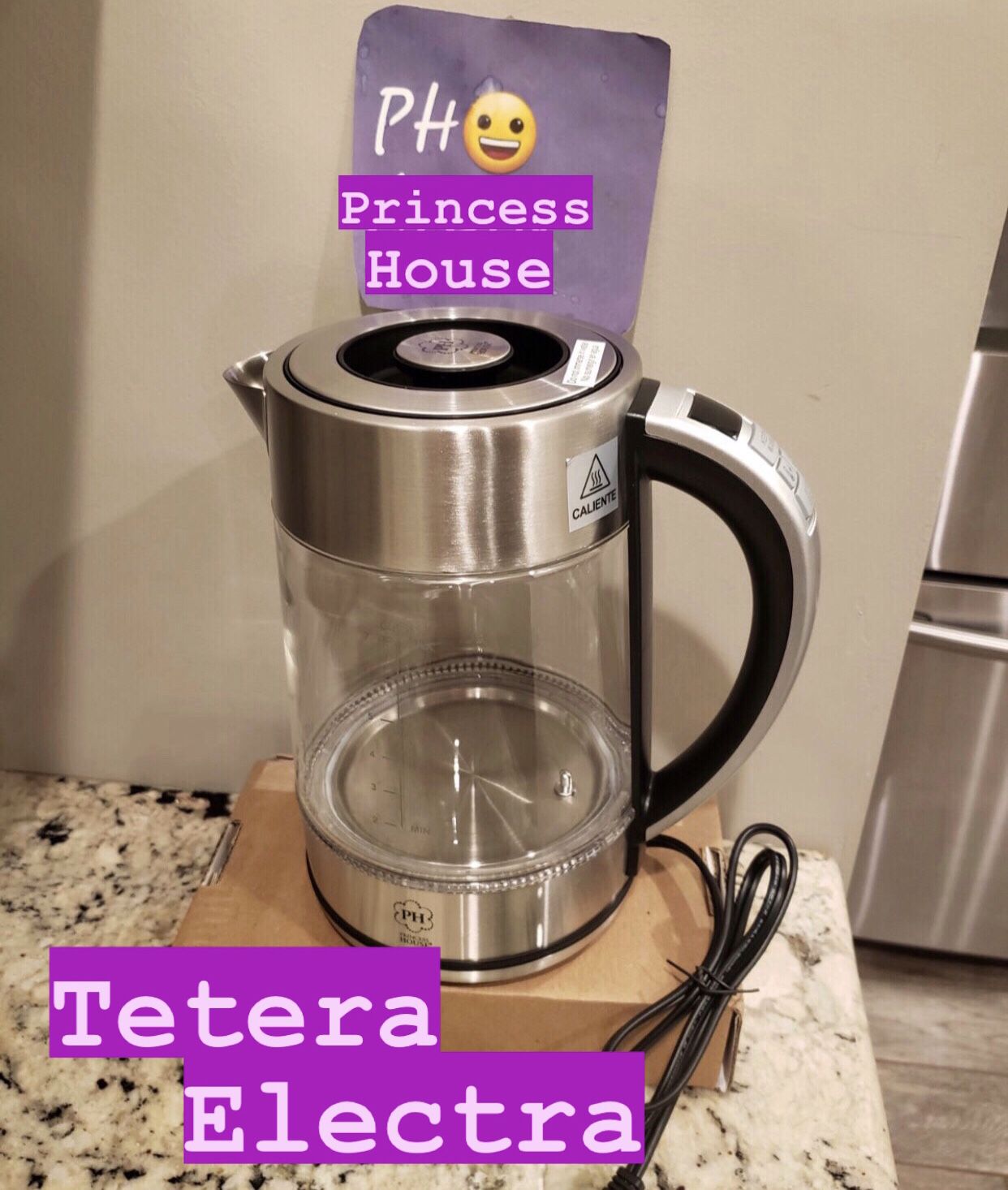 Tetera eléctrica  Princess house, Electric kettle, Kettle