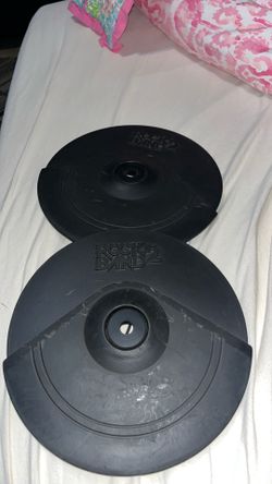 Rock Band 2 Replacement Drum Cymbals ONLY Pair of 2 Instrument Controllers $30