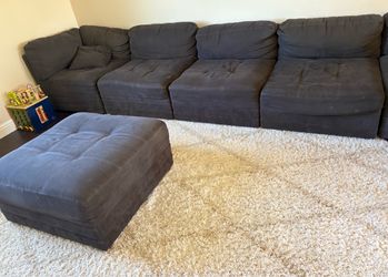 Large Sofa Sectional with Ottoman