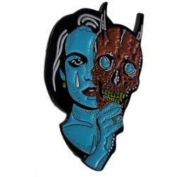 Masked Woman Pin