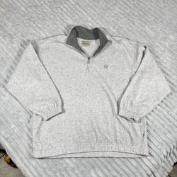Bugle Boy Double Brush Snow Fleece - 1/4 Zip - Mens Sz Large(589)