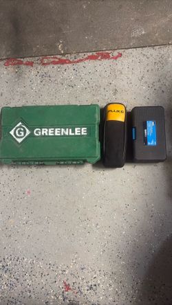 GREENLEE KNOCK OUT KIT ,FLUKE TESTER, IDEAL FOUR PIECE CARBIDE HOLE  CUTTING KIT