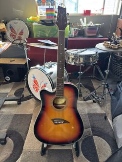 Left-Handed Electric Acoustic Guitar