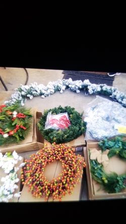 Christmas riffs & candle holders