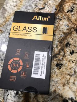 iPhone 7 Plus and 8 plus tempered glass screen protector
