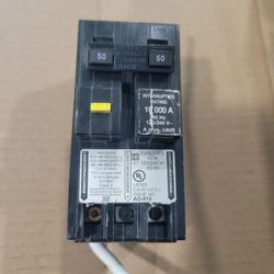 SquareD 50Amp GFCI 2 Pole Breaker