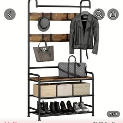Clothes And Shoe Rack