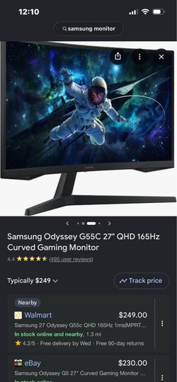 Samsung Odyssey Monitor 27in