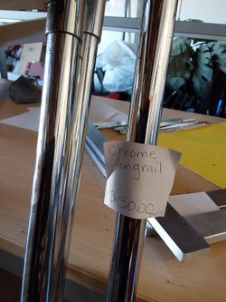 Chrome Hang Rails, Waterfall Brackets