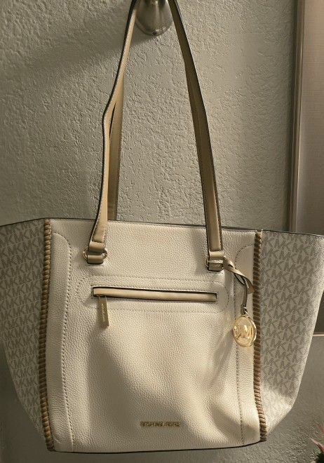 Large White Authentic Michael Kors Purse