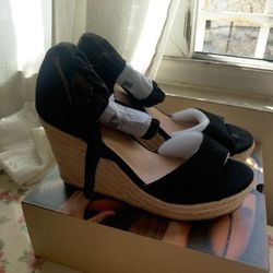 Lace Up Wedge Sandals