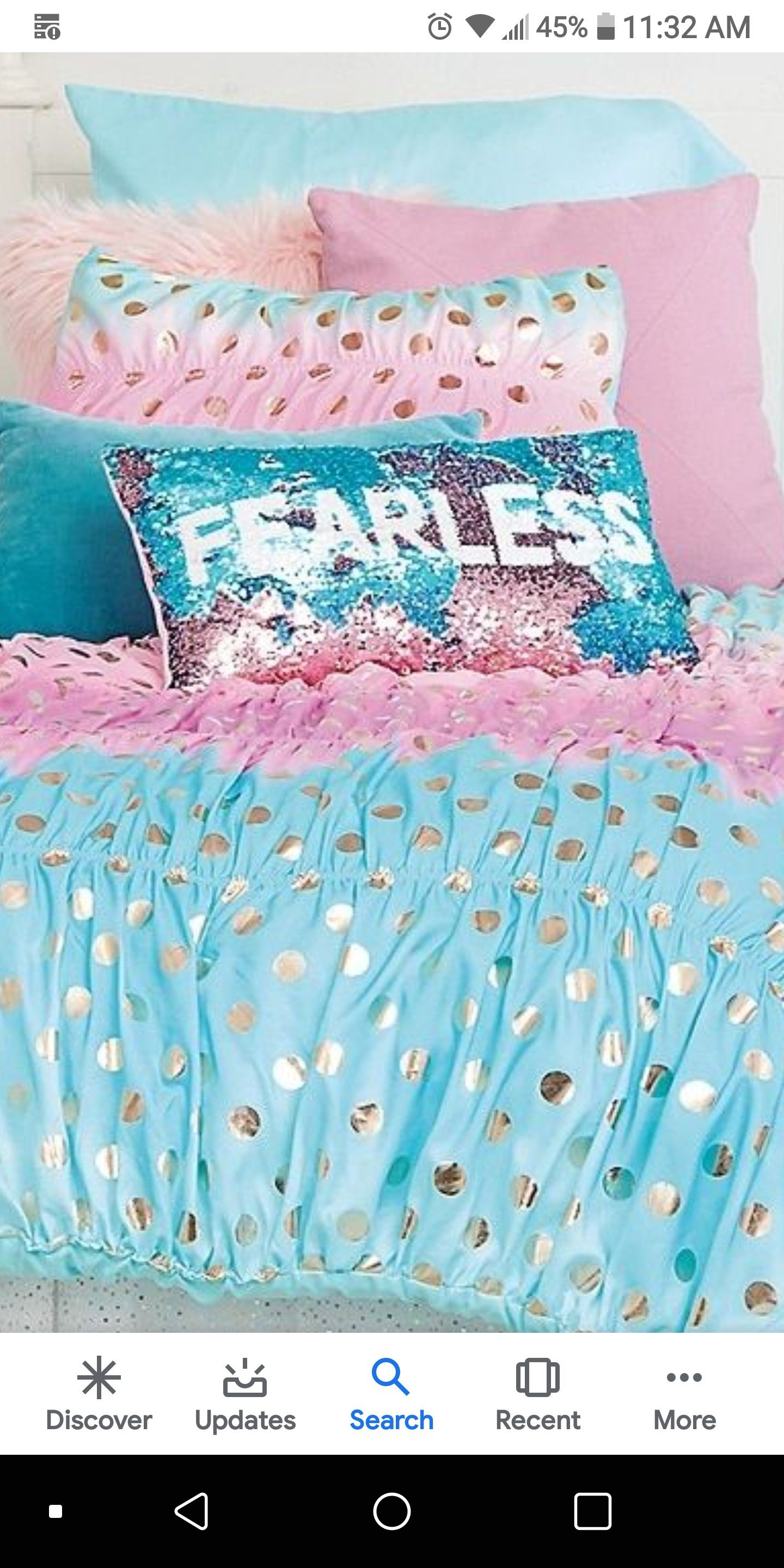 Justice ombre foil twin bedset