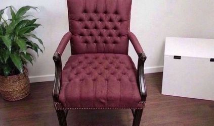 Tufted Accent Armchair with Nailhead Trim