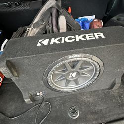 Kicker Competition 12 Inch With Rockford Fosgate Amp!