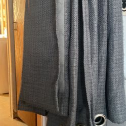 Gray Black Out Curtains