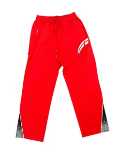 RVS ASTRAL: RED/BLACK WINDBREAKER PANTS