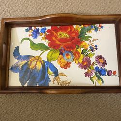 RARE RETIRED Founders' Era MacKenzie-Childs Large Wood Tray