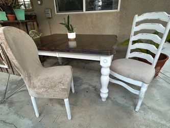 Solid wood rustic farmhouse table