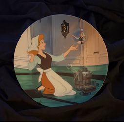 The third in the Cinderella plate series "Oh Sing Sweet Nightingale"  measures 8" across